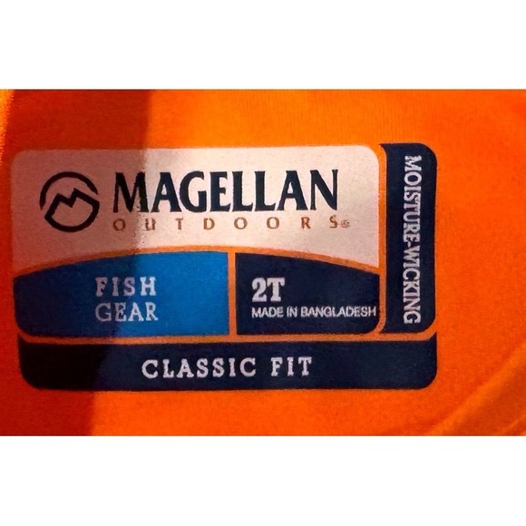 Magellan Outdoors Whataburger Kids 2T Orange Long Sleeve Fishing Shirt 2023 - Picture 4 of 4